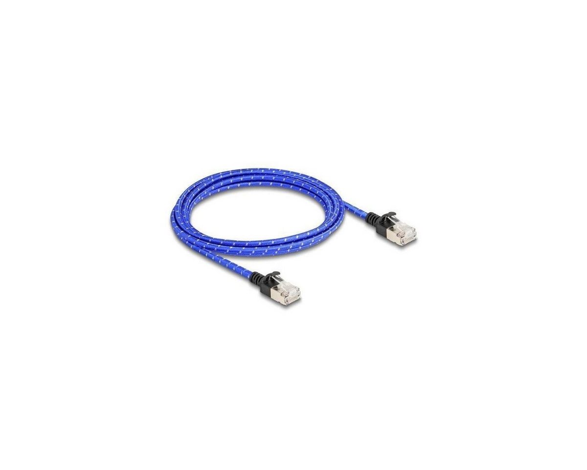 Delock 80378 - Netzwerkkabel RJ45, U/FTP, 2m, blau LAN-Kabel, (200,00 cm) von Delock