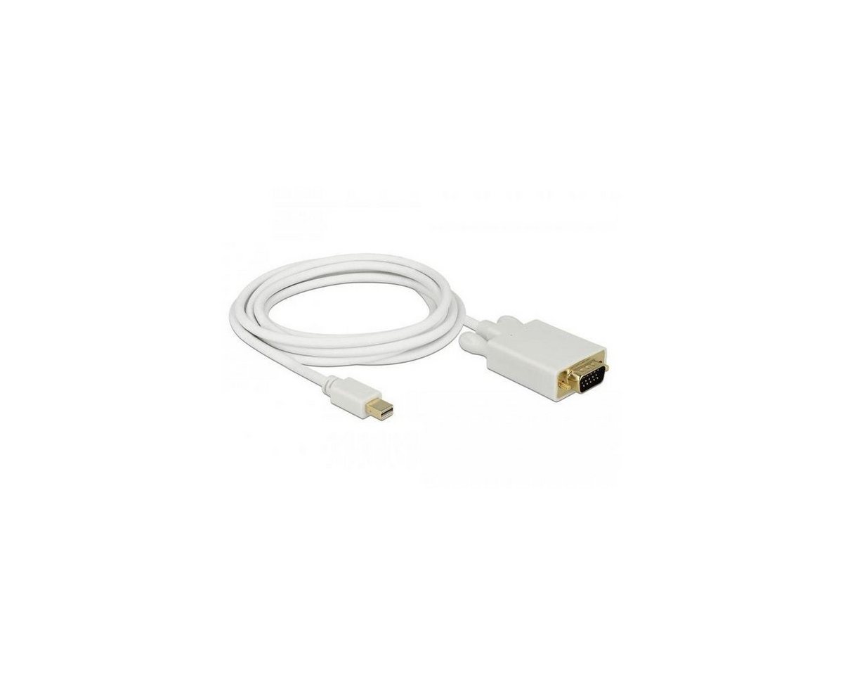 Delock 82922 - Mini DisplayPort zu VGA Kabel, 3 m, weiß HDMI-Kabel, VGA, DisplayPort (300,00 cm) von Delock