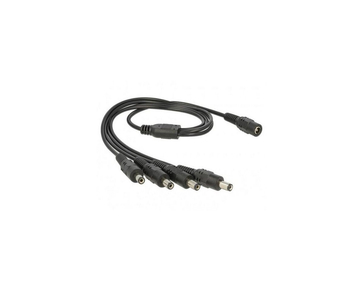 Delock 83287 - Kabel DC Verteiler 5,5 x 2,1 mm 1x Buchse zu 4x Stecker Computer-Kabel von Delock