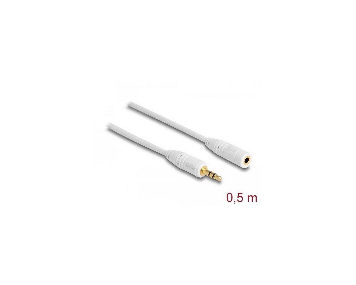 Delock 83763 - Klinkenverlängerungskabel 3,5 mm 3 Pin Stecker >... Computer-Kabel, Klinkenstecker/-buchse 3.5mm, Klinke (50,00 cm) von Delock