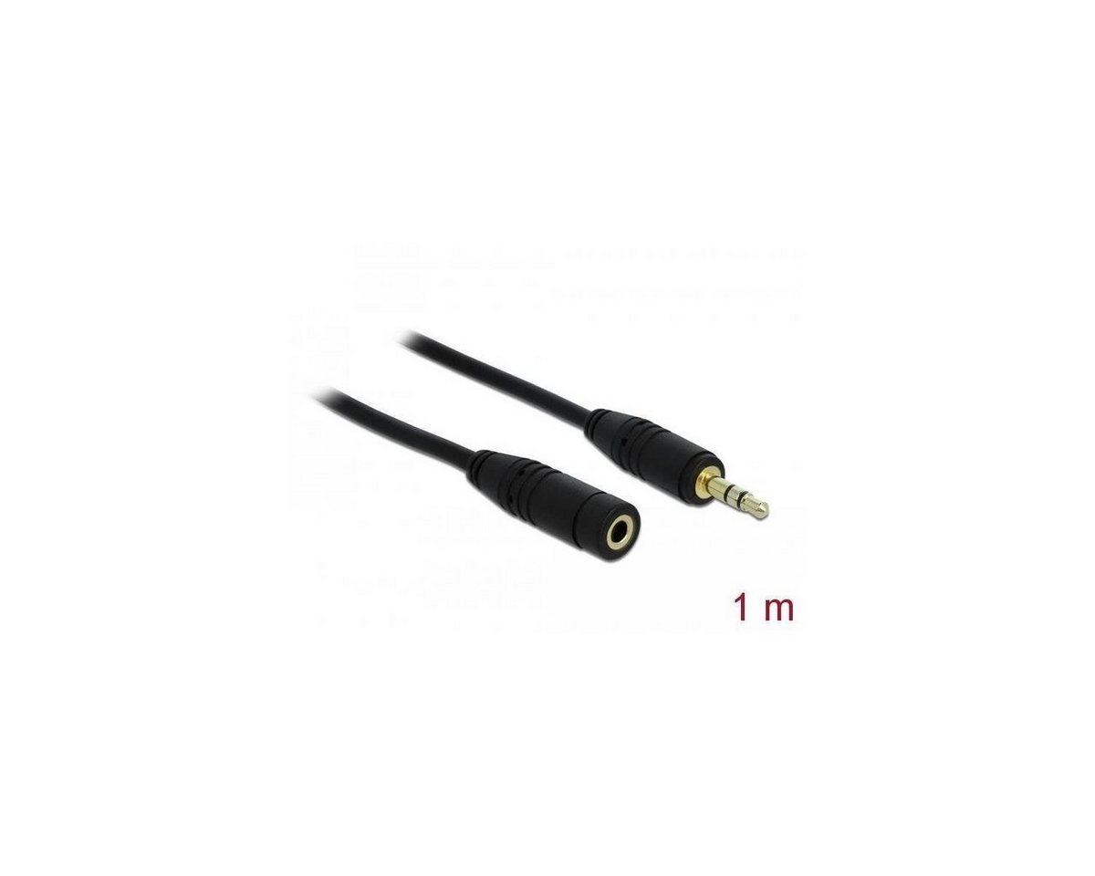 Delock 83764 - Klinkenverlängerungskabel 3,5 mm 3 Pin Stecker >... Audio-Kabel, Klinkenstecker/-buchse 3.5mm, Klinke (100,00 cm) von Delock