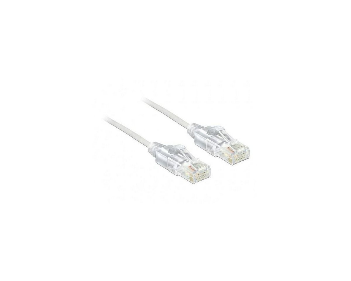 Delock 83782 - Netzwerkkabel RJ45, U/UTP, 2m, weiß LAN-Kabel, (200,00 cm) von Delock