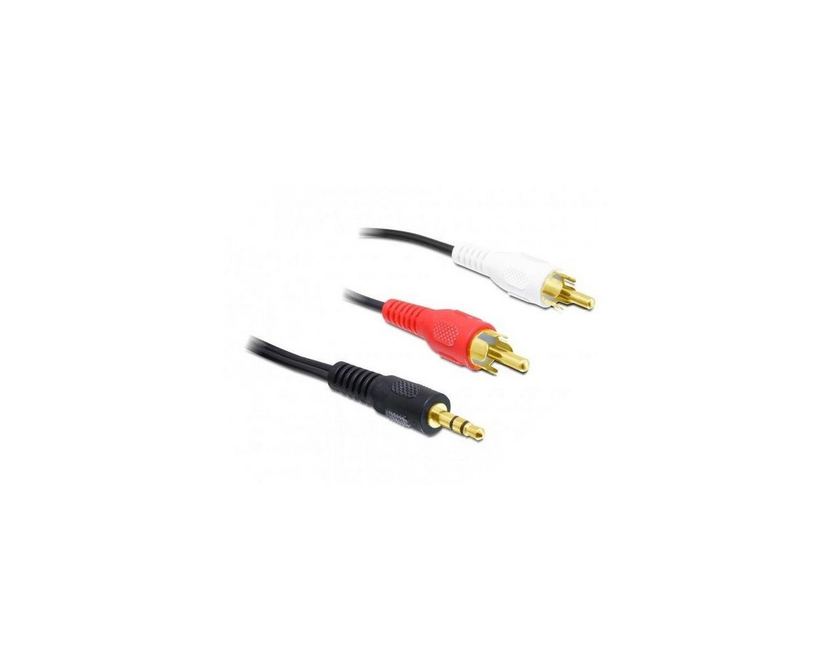 Delock 84000 - Kabel Audio 3,5 mm Klinkenstecker zu 2 x Cinch... Audio-Kabel, Klinkenstecker/-buchse 3.5mm, Klinke (150,00 cm) von Delock