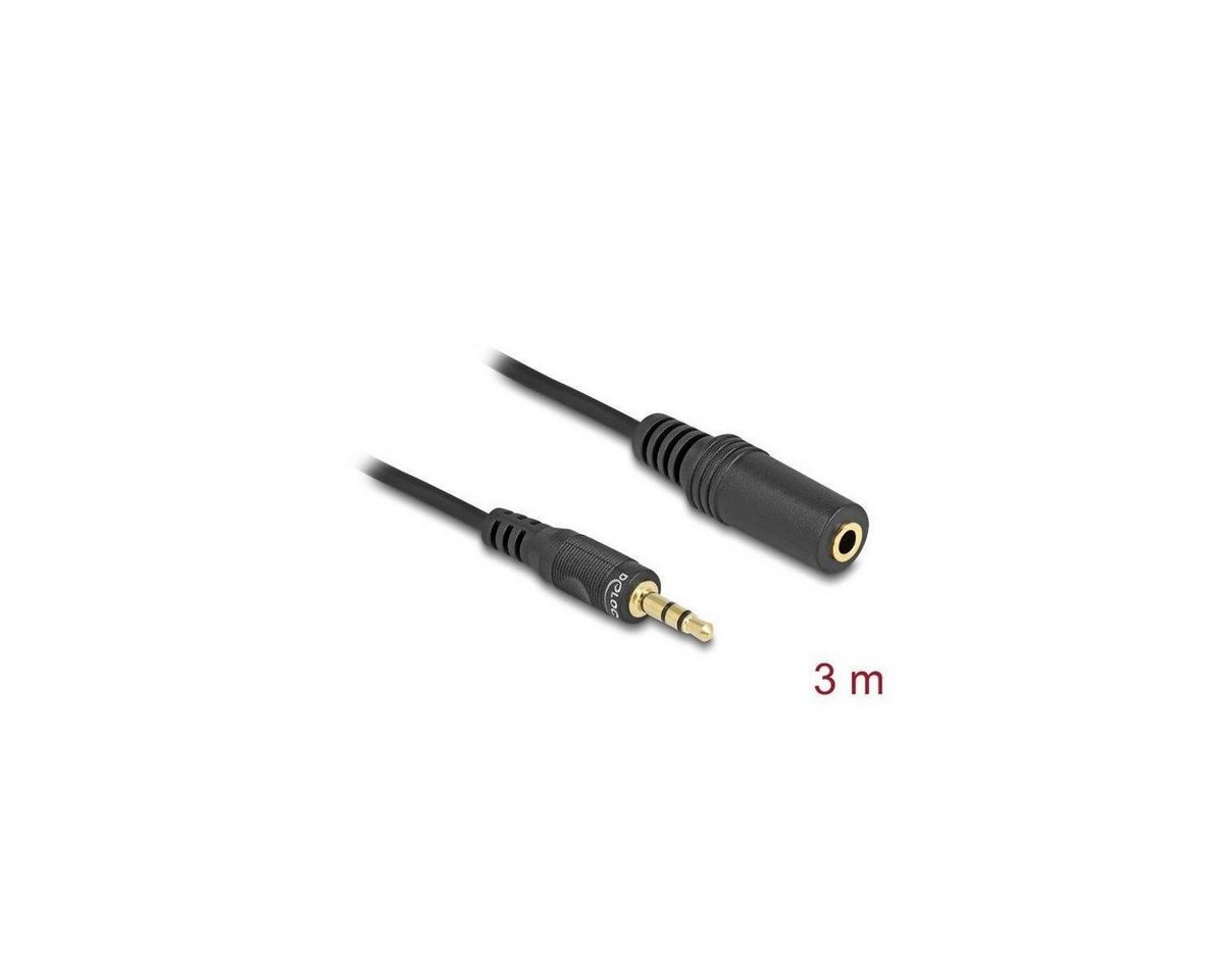 Delock 84002 - Verlängerungskabel Audio Klinke 3,5 mm Stecker /... Audio-Kabel, Klinkenstecker/-buchse 3.5mm, Klinke (300,00 cm) von Delock