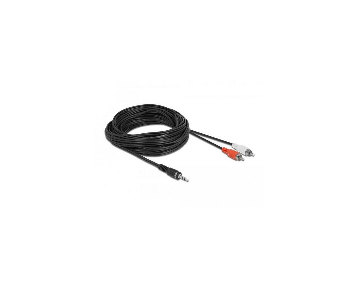 Delock 84277 - Kabel Audio 3,5 mm Klinkenstecker zu 2x Cinch... Audio-Kabel, Klinkenstecker/-buchse 3.5mm, Klinke (1000,00 cm) von Delock