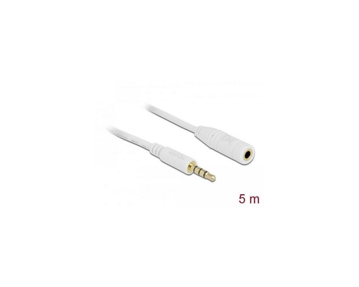 Delock 84484 - Verlängerungskabel Audio Klinke 3,5 mm Stecker /... Audio-Kabel, Klinkenstecker/-buchse 3.5mm, Klinke (500,00 cm) von Delock