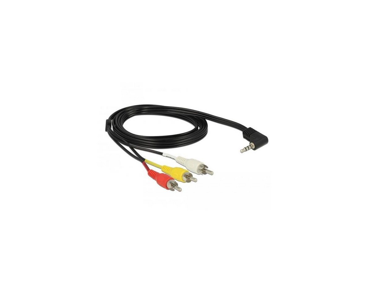 Delock 84724 - Kabel Klinke 3,5 mm 4 Pin Stecker gewinkelt zu... Computer-Kabel, Klinkenstecker/-buchse 3.5mm, Klinke von Delock