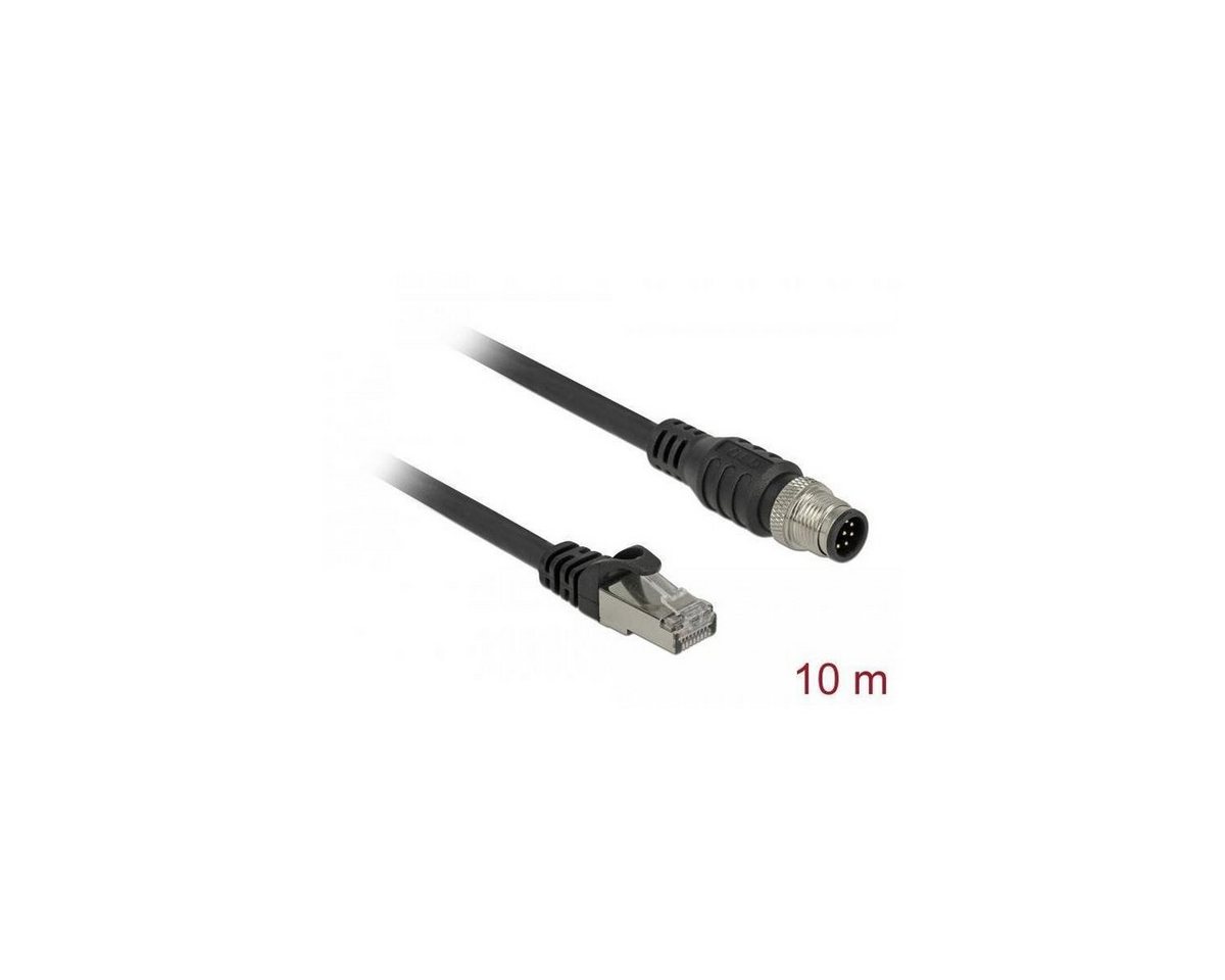 Delock 84926 - Netzwerkkabel RJ45, S/FTP, 10m, schwarz LAN-Kabel, (1000,00 cm) von Delock