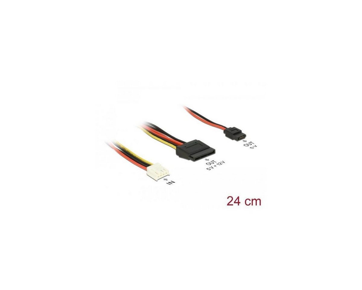 Delock 84932 - Kabel Power Floppy 4 Pin Strom Buchse zu SATA 15... Computer-Kabel, S-ATA von Delock