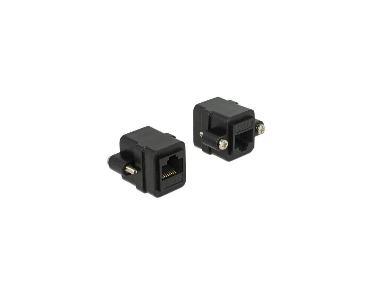 Delock 85124 - Adapter RJ45 Buchse > RJ45 Buchse zum Einbau Cat.6 UTP Computer-Kabel, RJ45, RJ45 von Delock