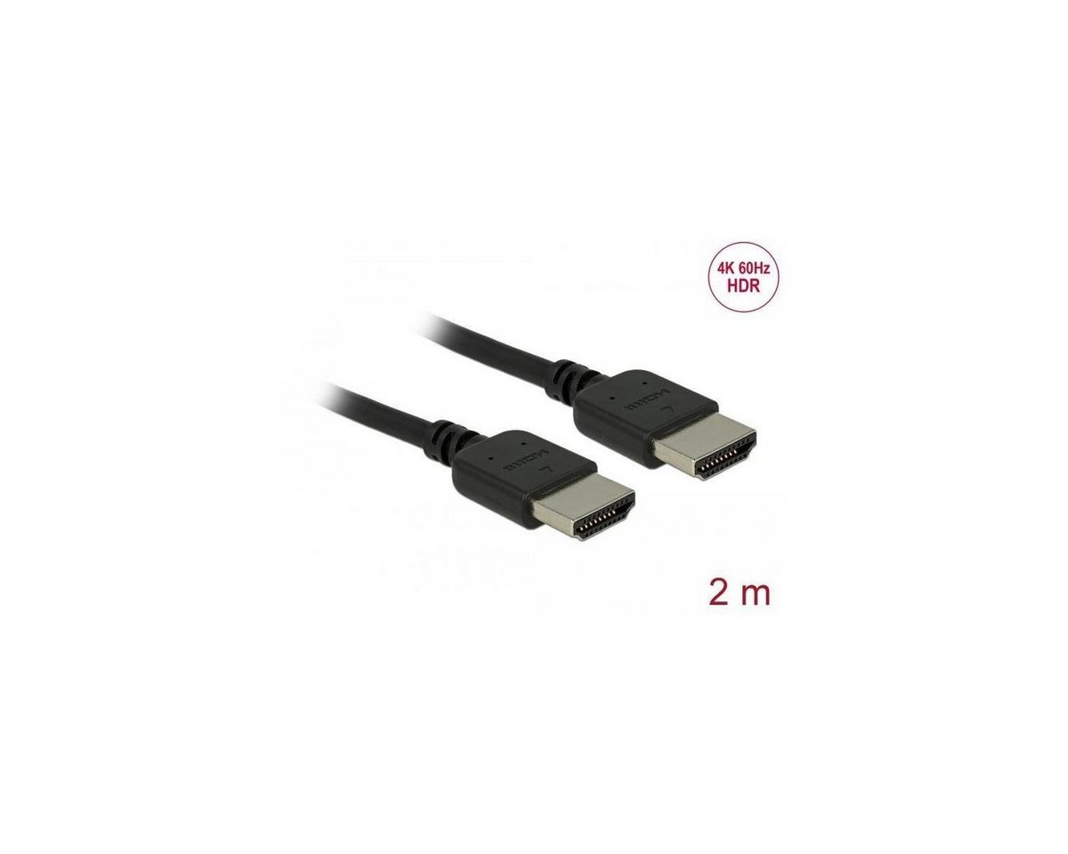 Delock 85217 - Premium HDMI Kabel 4K 60 Hz, 2 m,... HDMI-Kabel, HDMI-A, HDMI (200,00 cm) von Delock