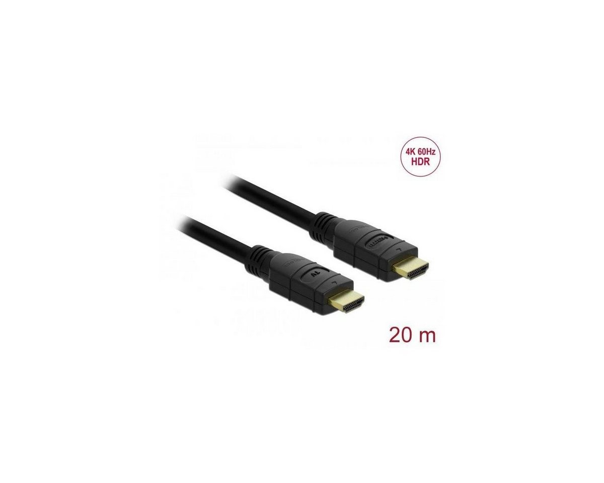 Delock 85286 - Aktives HDMI Kabel 4K 60 Hz 20 m HDMI-Kabel, HDMI-A, HDMI (2000,00 cm) von Delock