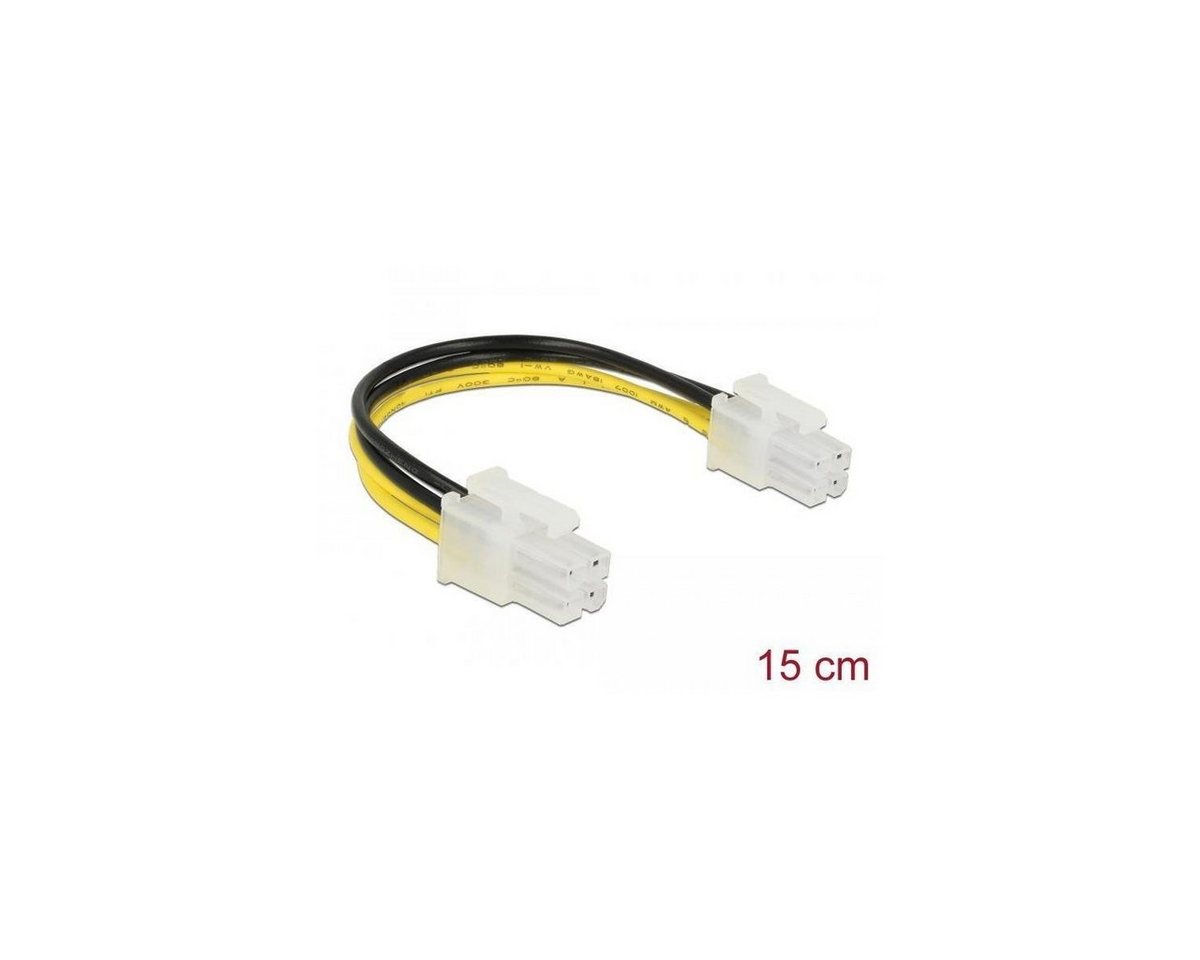 Delock 85450 - Stromkabel P4 Stecker > P4 Stecker 15 cm Computer-Kabel von Delock