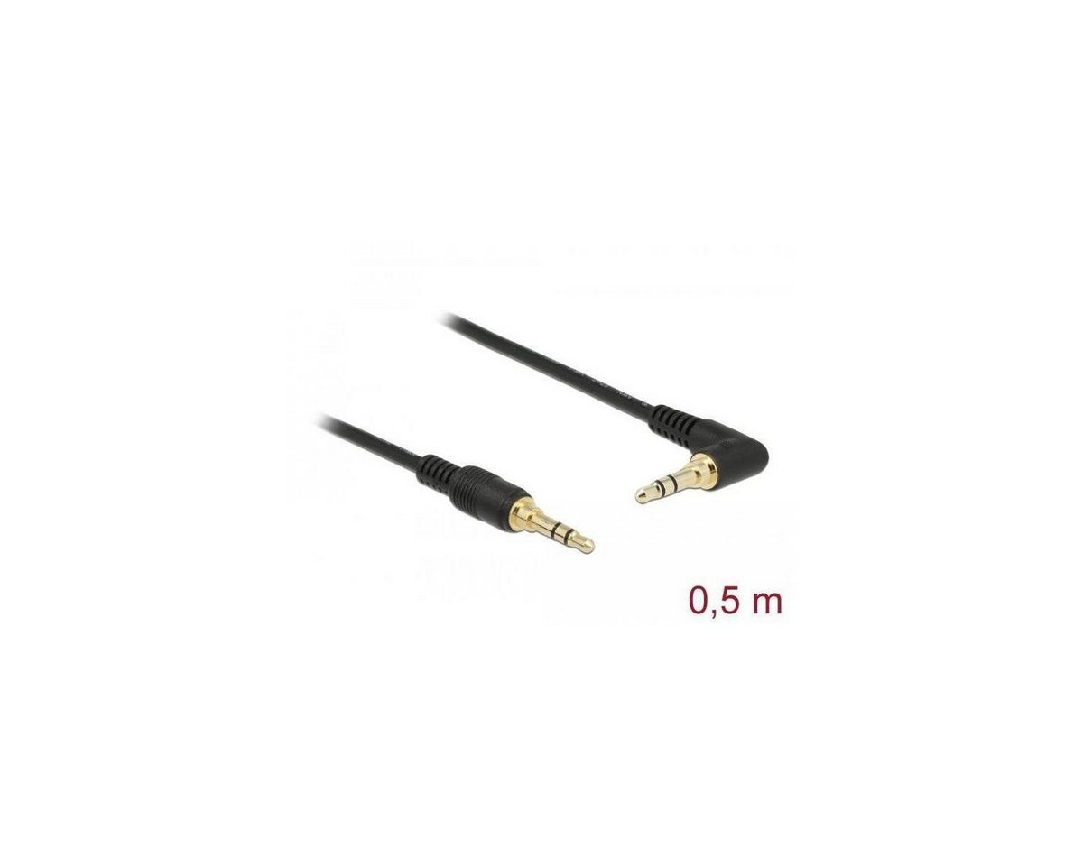 Delock 85564 - Klinkenkabel 3,5 mm 3 Pin Stecker > Stecker... Audio-Kabel, Klinkenstecker/-buchse 3.5mm, Klinke (50,00 cm) von Delock