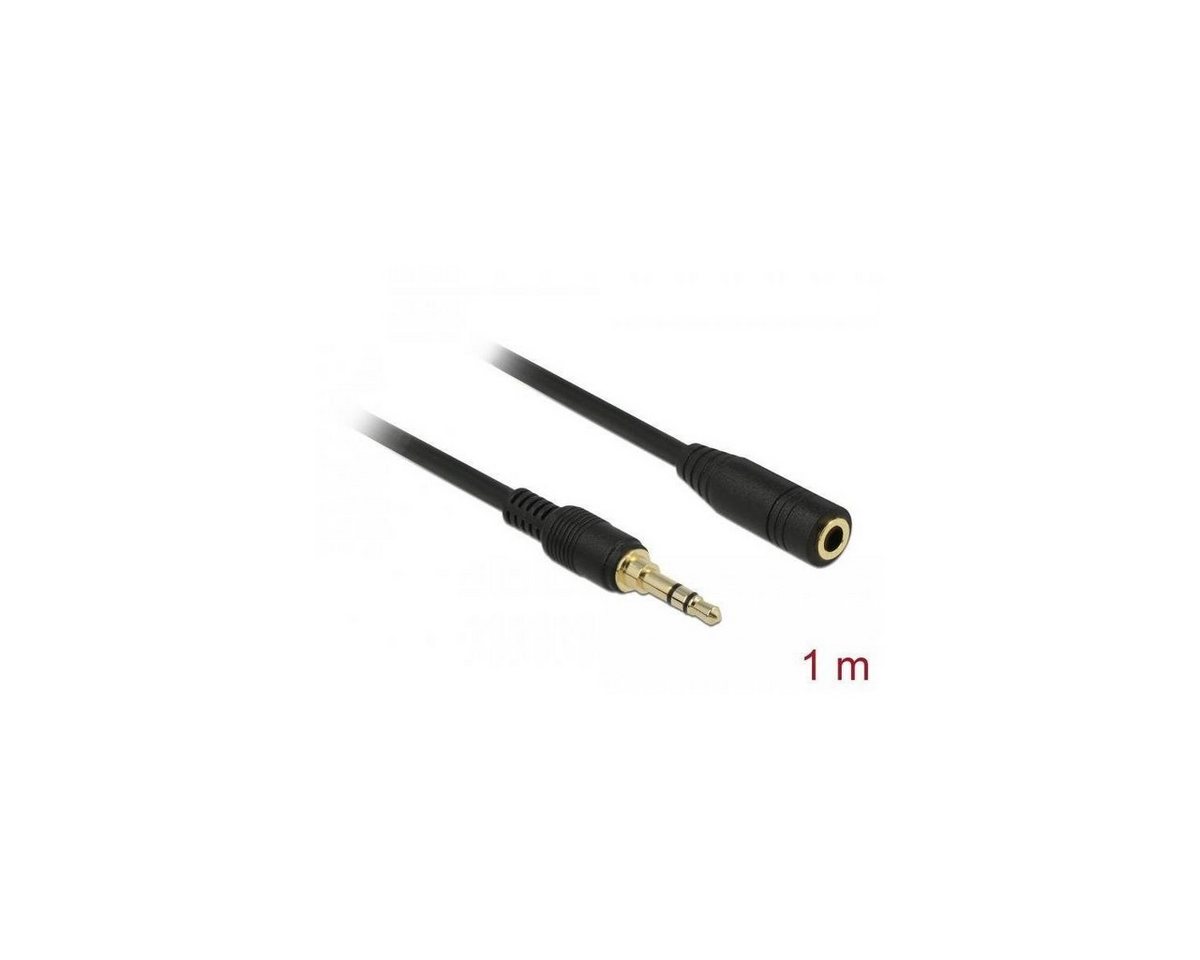 Delock 85576 - Klinkenverlängerungskabel 3,5 mm 3 Pin Stecker... Audio-Kabel, Klinkenstecker/-buchse 3.5mm, Klinke (100,00 cm) von Delock