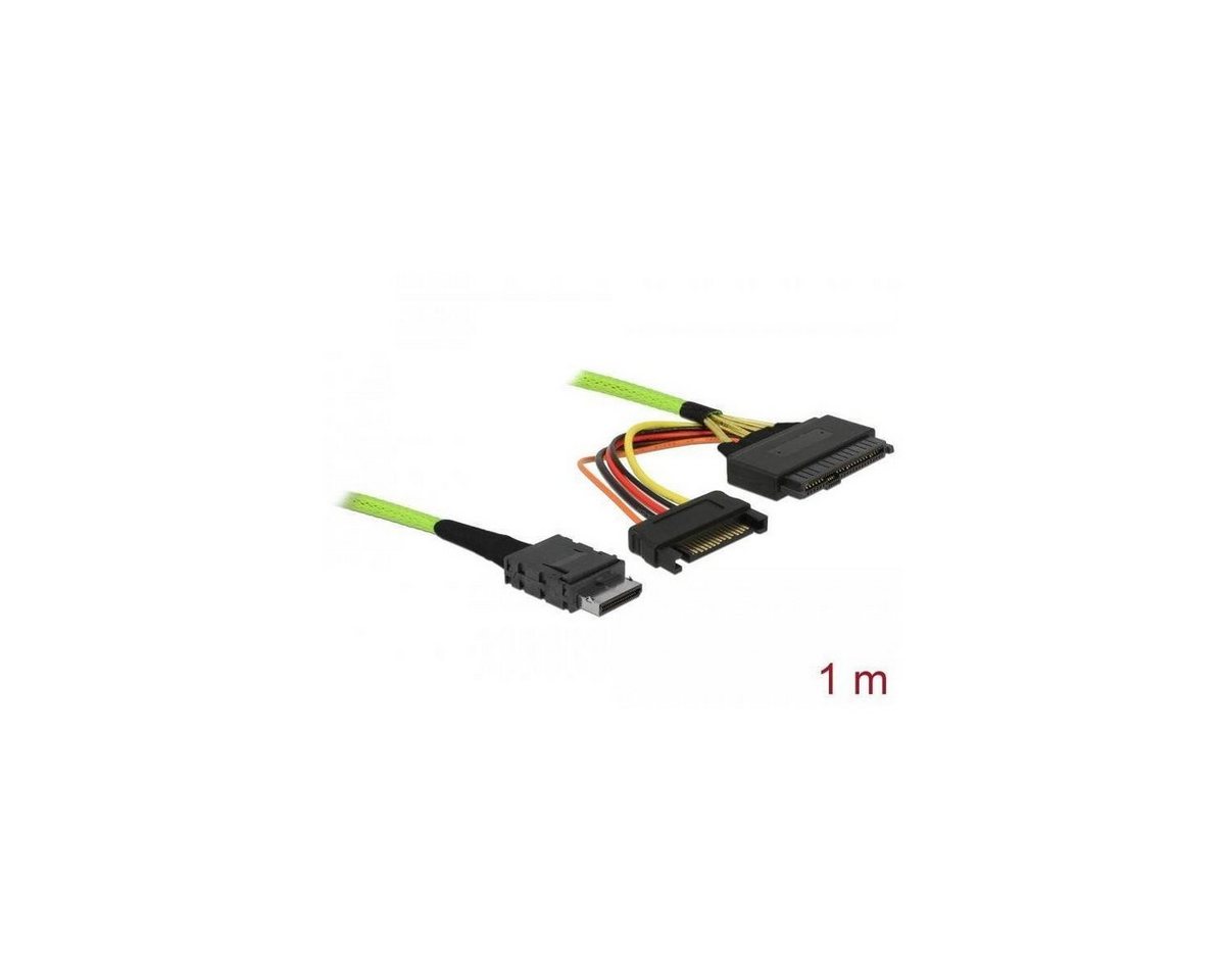 Delock 85756 - Kabel OCuLink PCIe SFF-8611 zu U.2 SFF-8639 1 m Computer-Kabel, SFF-8611, PCI (100,00 cm) von Delock