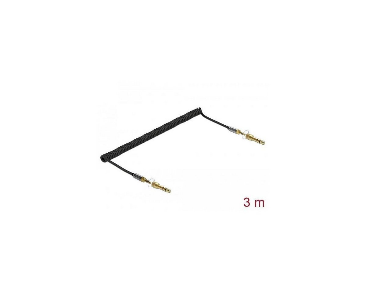 Delock 85838 - Spiralkabel 3,5 mm 3 Pin Klinkenstecker zu... Audio-Kabel, Klinkenstecker/-buchse 3.5mm, Klinke (300,00 cm) von Delock