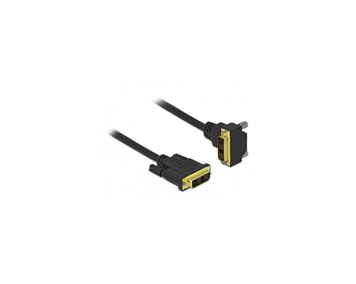 Delock 85903 - DVI Kabel 18+1 Stecker zu 18+1 Stecker gewinkelt 3 m HDMI-Kabel, DVI, DVI (300,00 cm) von Delock