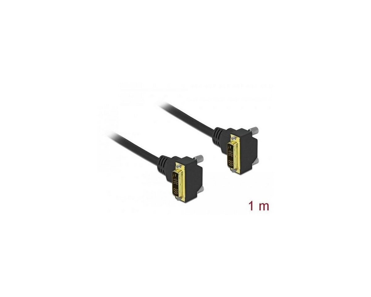 Delock 85905 - DVI Kabel 18+1 Stecker gewinkelt zu 18+1 Stecker... HDMI-Kabel, DVI, DVI (100,00 cm) von Delock