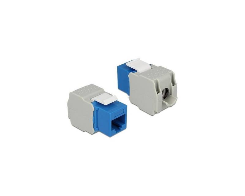 Delock 86343 - Keystone-Modul RJ45-Buchse > LSA Cat.6 UTP blau Computer-Kabel, RJ45, RJ45 von Delock