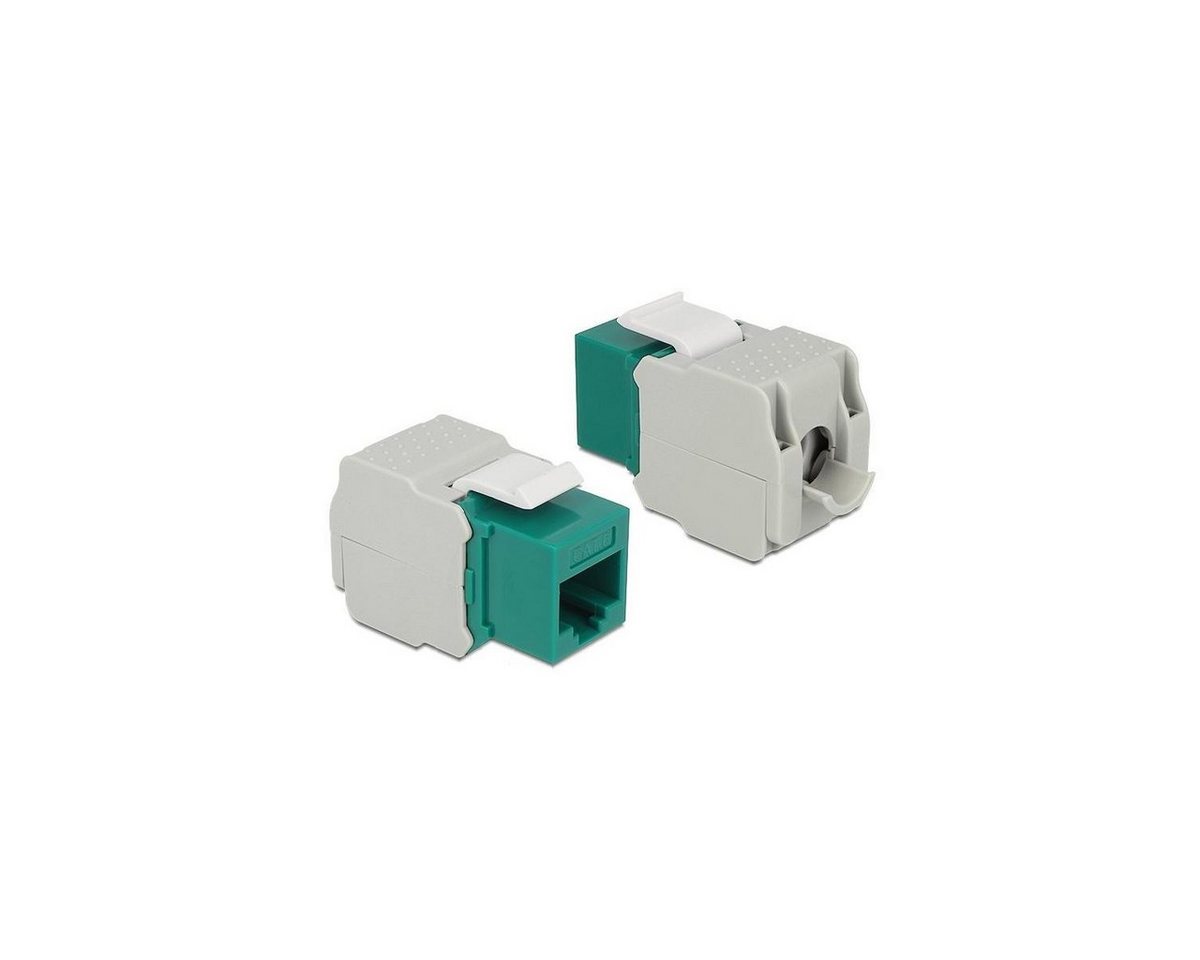 Delock 86349 - Keystone-Modul RJ45-Buchse > LSA Cat.6 UTP grün Computer-Kabel, RJ45, RJ45 von Delock