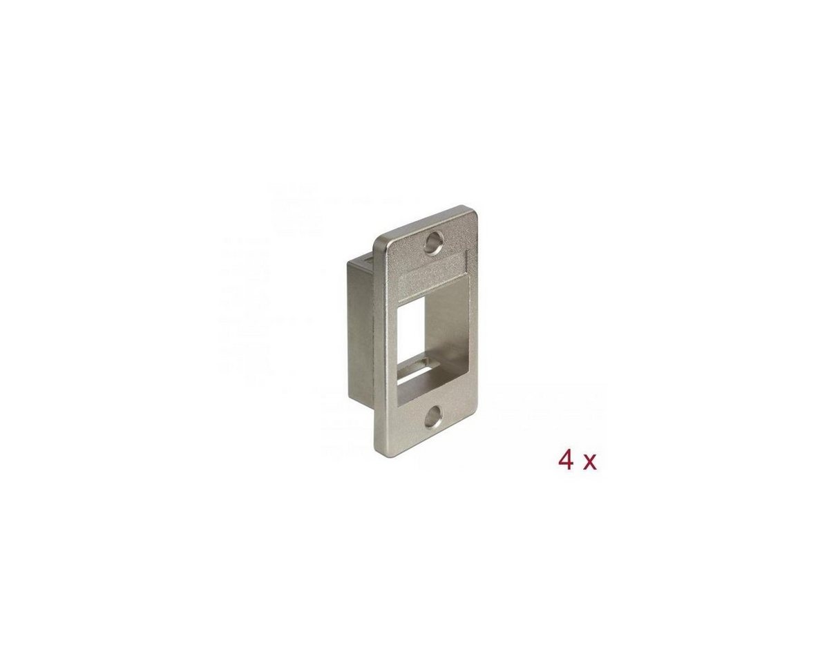 Delock 86413 - Keystone Halterung für Gehäuse 4 Stück Monitor-Halterung von Delock