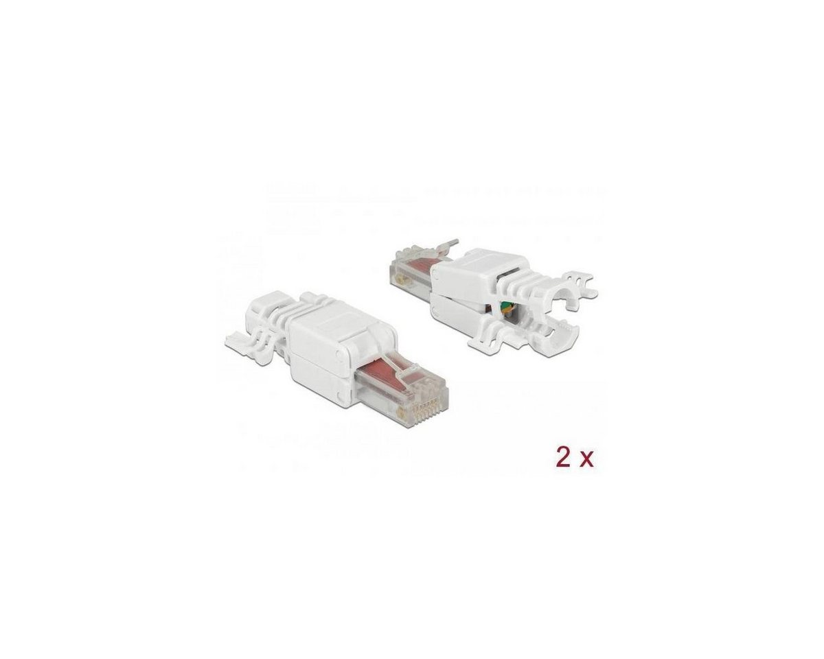 Delock 86416 - RJ45 Stecker Cat.6 UTP werkzeugfrei 2 Stück Computer-Kabel, RJ45, RJ45 von Delock