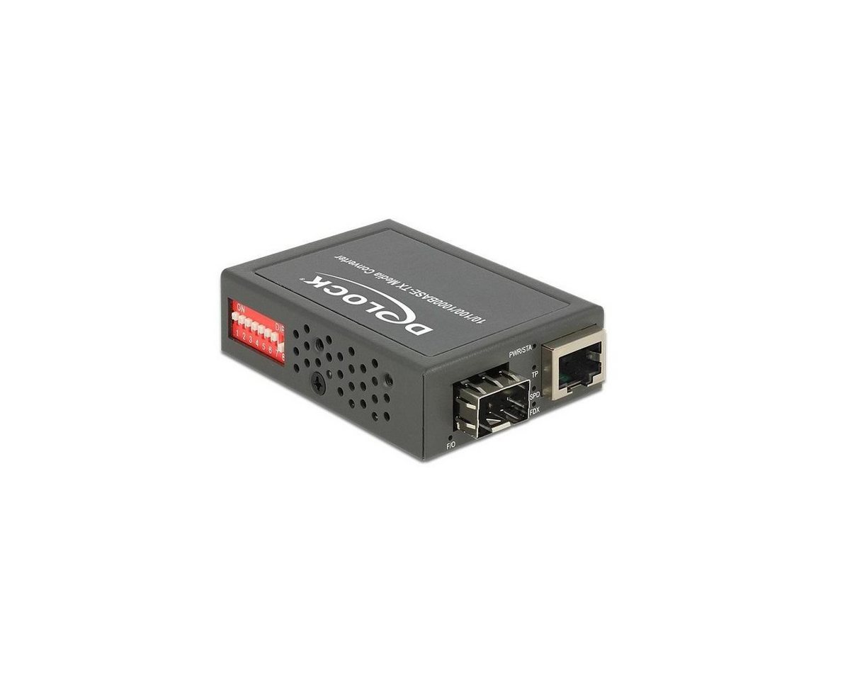 Delock 86440 - Medienkonverter 10/100/1000Base-T zu SFP kompakt Netzwerk-Adapter SFP von Delock