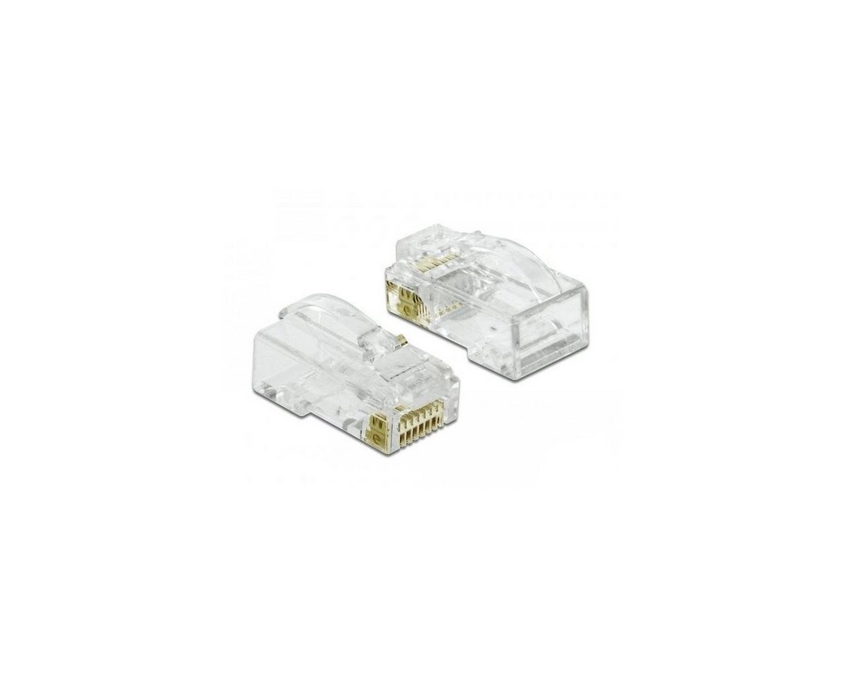 Delock 86473 - RJ45 Crimp-Cut-Curve Stecker Cat.6 UTP 20 Stück Computer-Kabel, RJ45, RJ45 von Delock