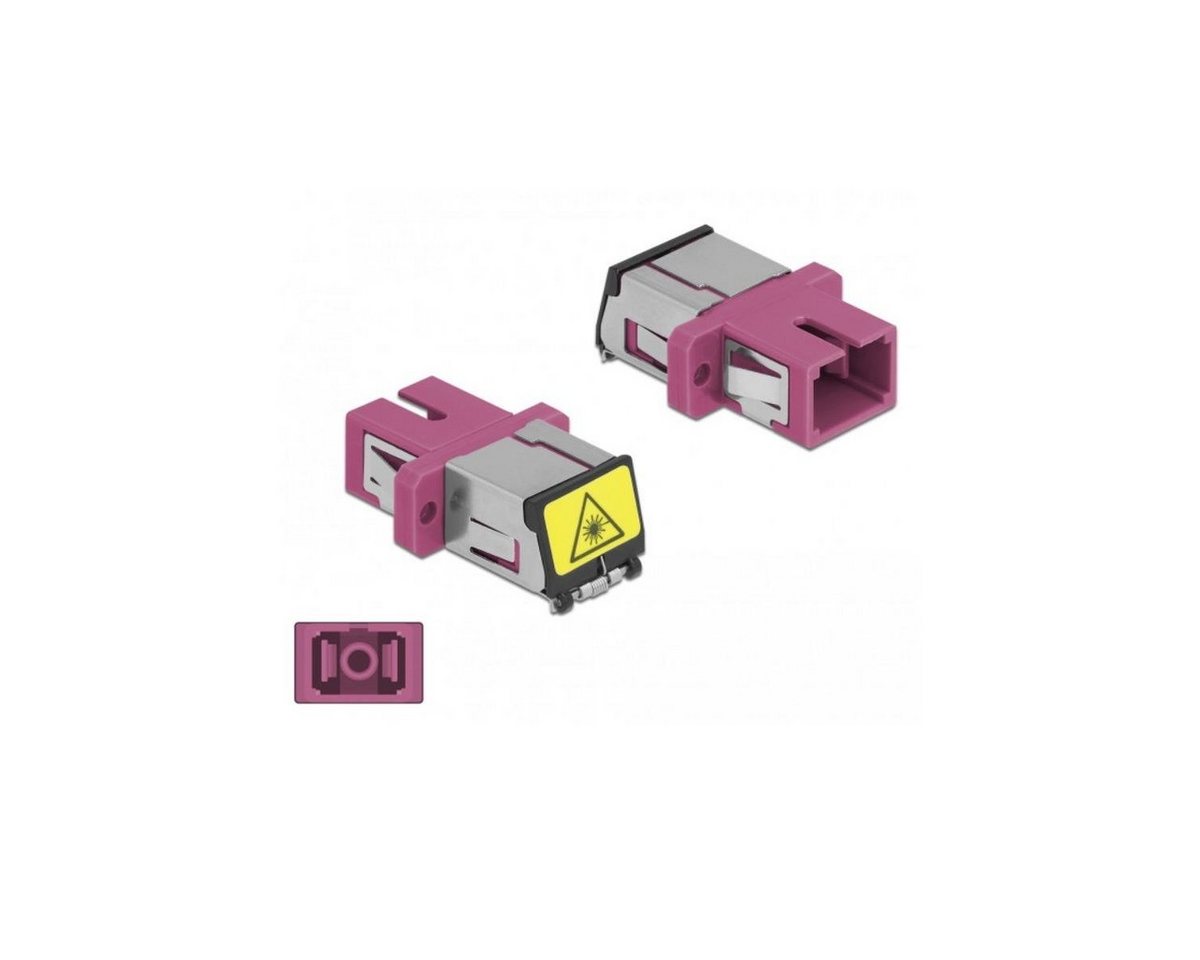 Delock 86891 - LWL Kupplung, Laserschutzklappe SC Simplex... Glasfaserkabel, SC Simplex von Delock