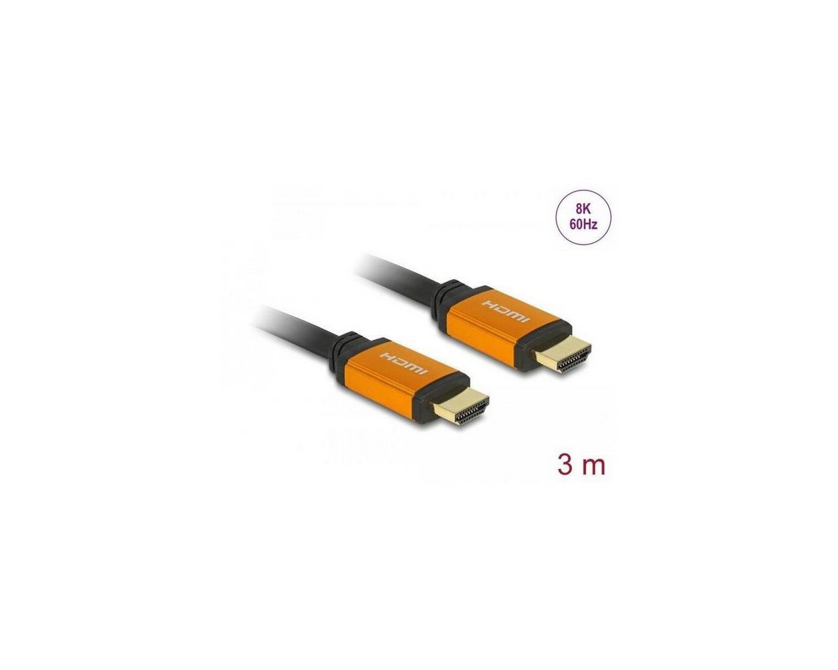 Delock 86987 - High Speed HDMI Kabel 48 Gbps 8K 60 Hz 3 m HDMI-Kabel, HDMI-A, HDMI (300,00 cm) von Delock