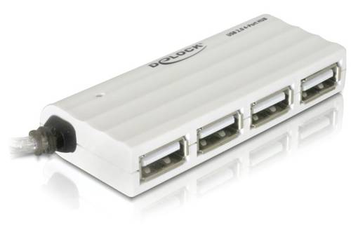 Delock 87445 4 Port USB 2.0-Hub Weiß von Delock
