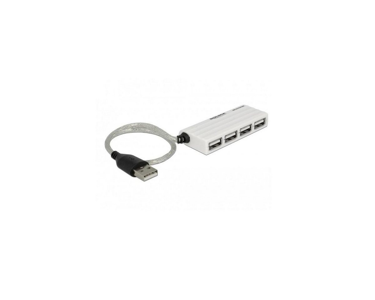 Delock 87445 - Externer USB 2.0-Hub mit 4 Anschlüssen USB-Adapter USB A von Delock