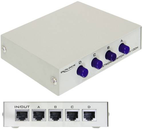 Delock 87588 Netzwerk Switch 4 Port 100MBit/s von Delock