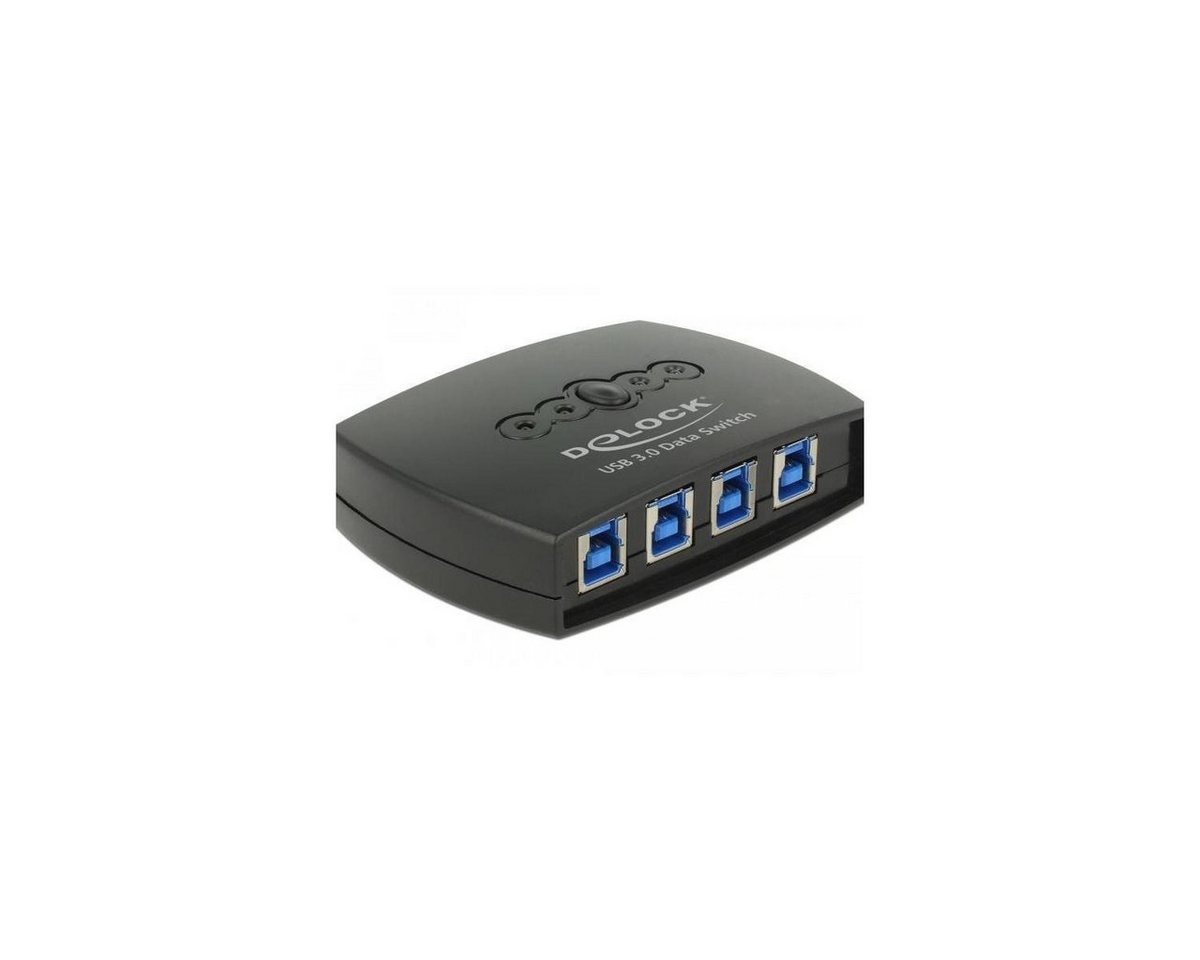 Delock 87724 - USB 3.0 Sharing Switch 4 zu 1 Netzwerk-Adapter USB 3.0 Type-A Buchse von Delock