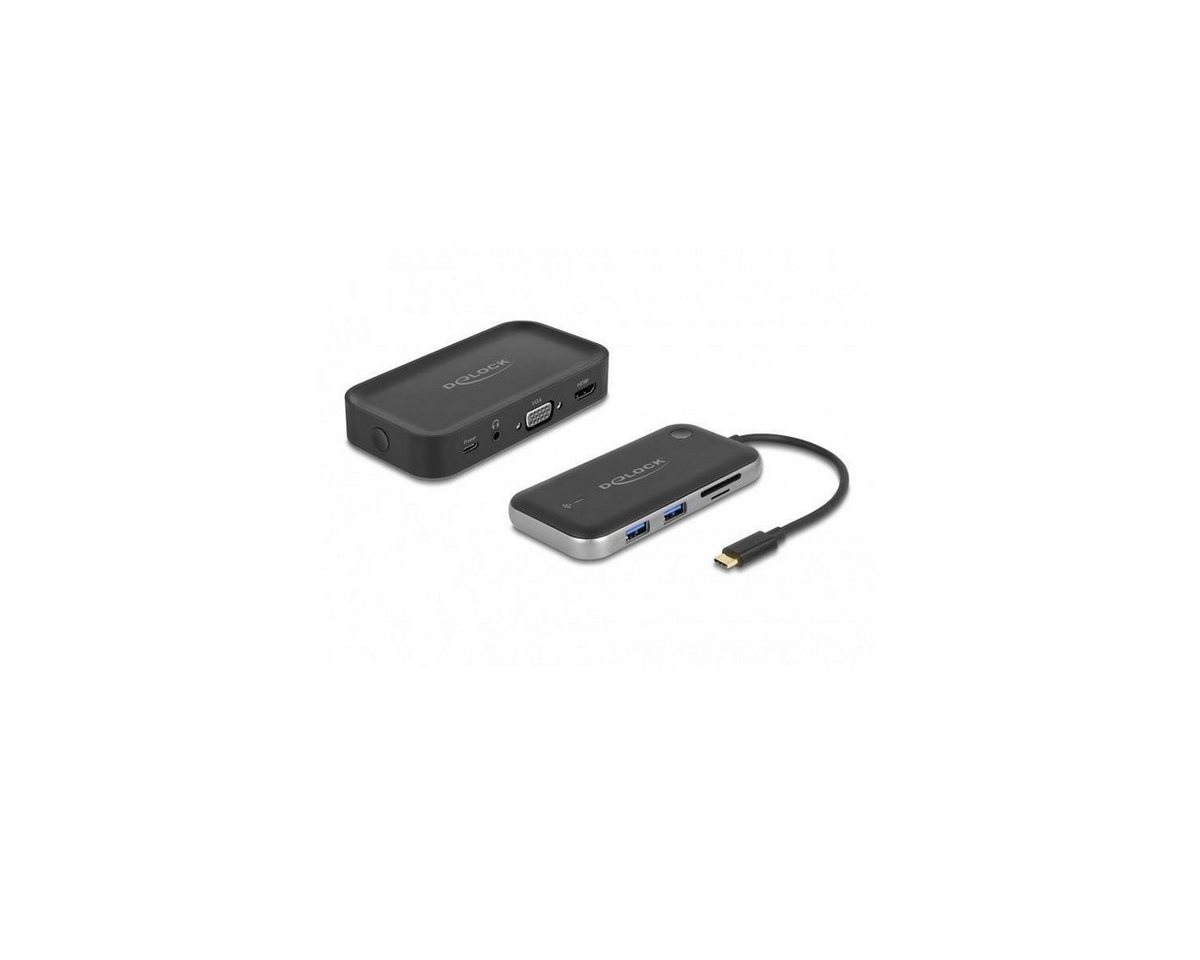 Delock 87775 - Wireless Display USB Typ-C Adapter Full HD - HDMI + VGA Computer-Kabel, USB C, USB (15,00 cm) von Delock