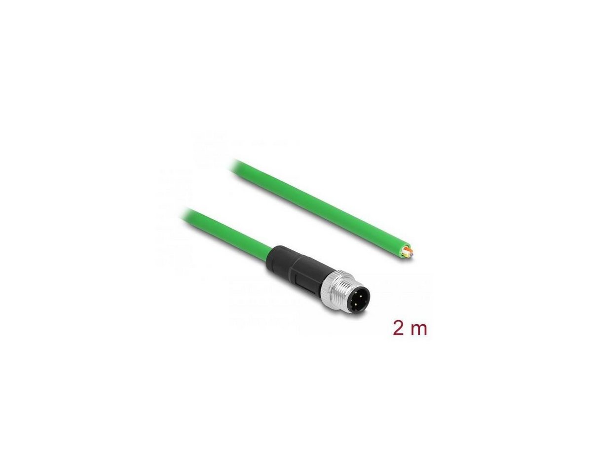 Delock 87847 - Patchkabel Cat.6a, SF/UTP, 2m, grün LAN-Kabel, (200,00 cm) von Delock