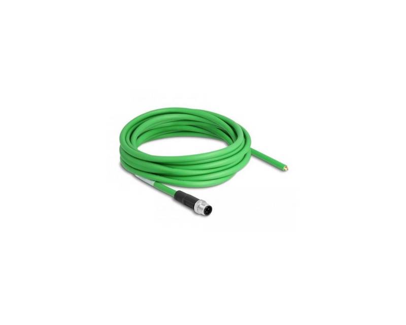 Delock 87848 - Patchkabel Cat.6a, SF/UTP, 5m, grün LAN-Kabel, (500,00 cm) von Delock