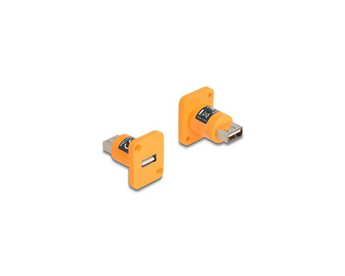 Delock 87999 - D-Typ Modul USB 2.0 Typ-A Buchse zu Buchse orange Computer-Kabel, USB A, USB von Delock