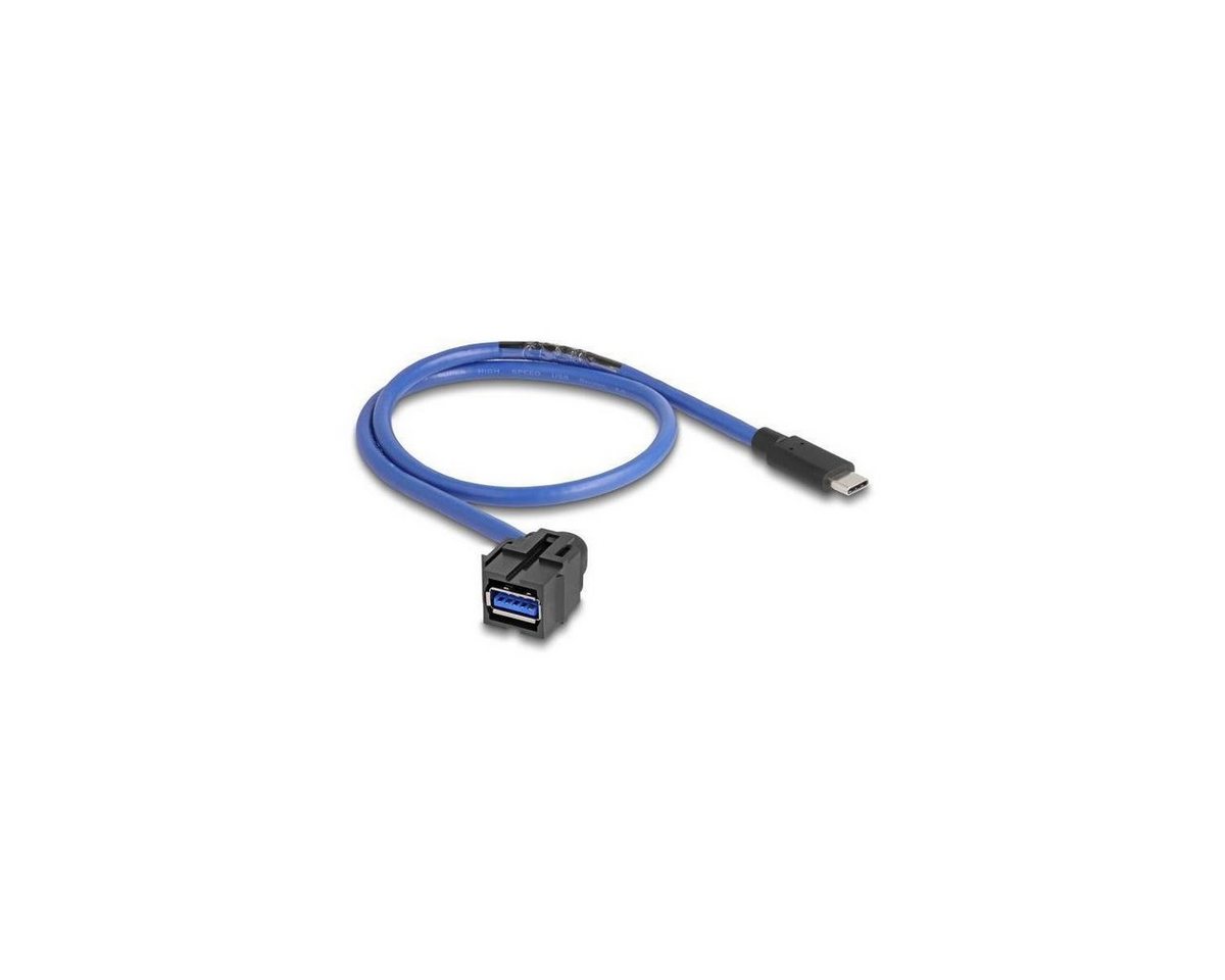 Delock 88156 - Keystone Modul USB 5 Gbps A Buchse zu USB Type-C... Computer-Kabel, USB A, USB (50,00 cm) von Delock