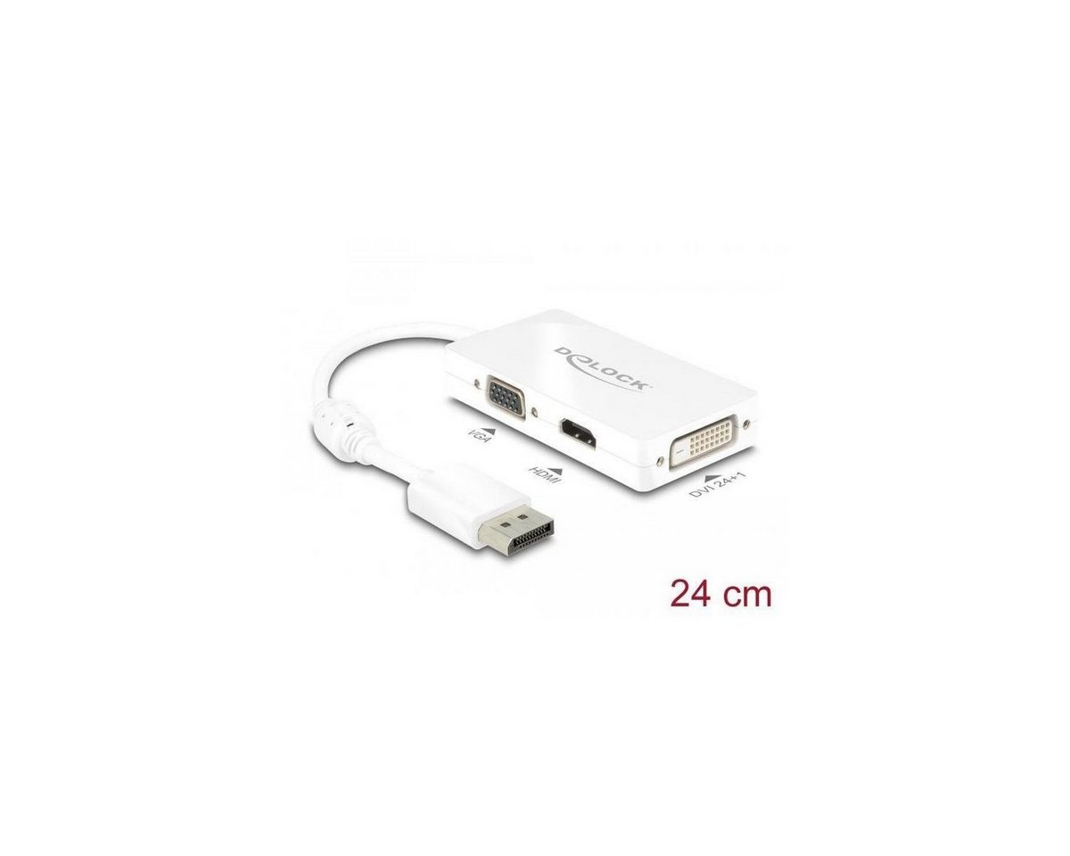 Delock Adapter DisplayPort 1.1 Stecker > VGA / HDMI / DVI... Computer-Kabel, Display Port, DisplayPort (16,00 cm) von Delock