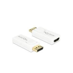 Delock Adapter DisplayPort 1.2 Stecker > HDMI Buchse 4K Passiv wei� (65572) von Delock