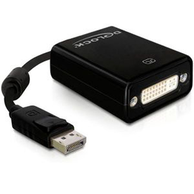 Delock Adapter Displayport Stecker > DVI Buchse schwarz Delock Adapter Displayport Stecker > DVI Buchse schwarz von Delock