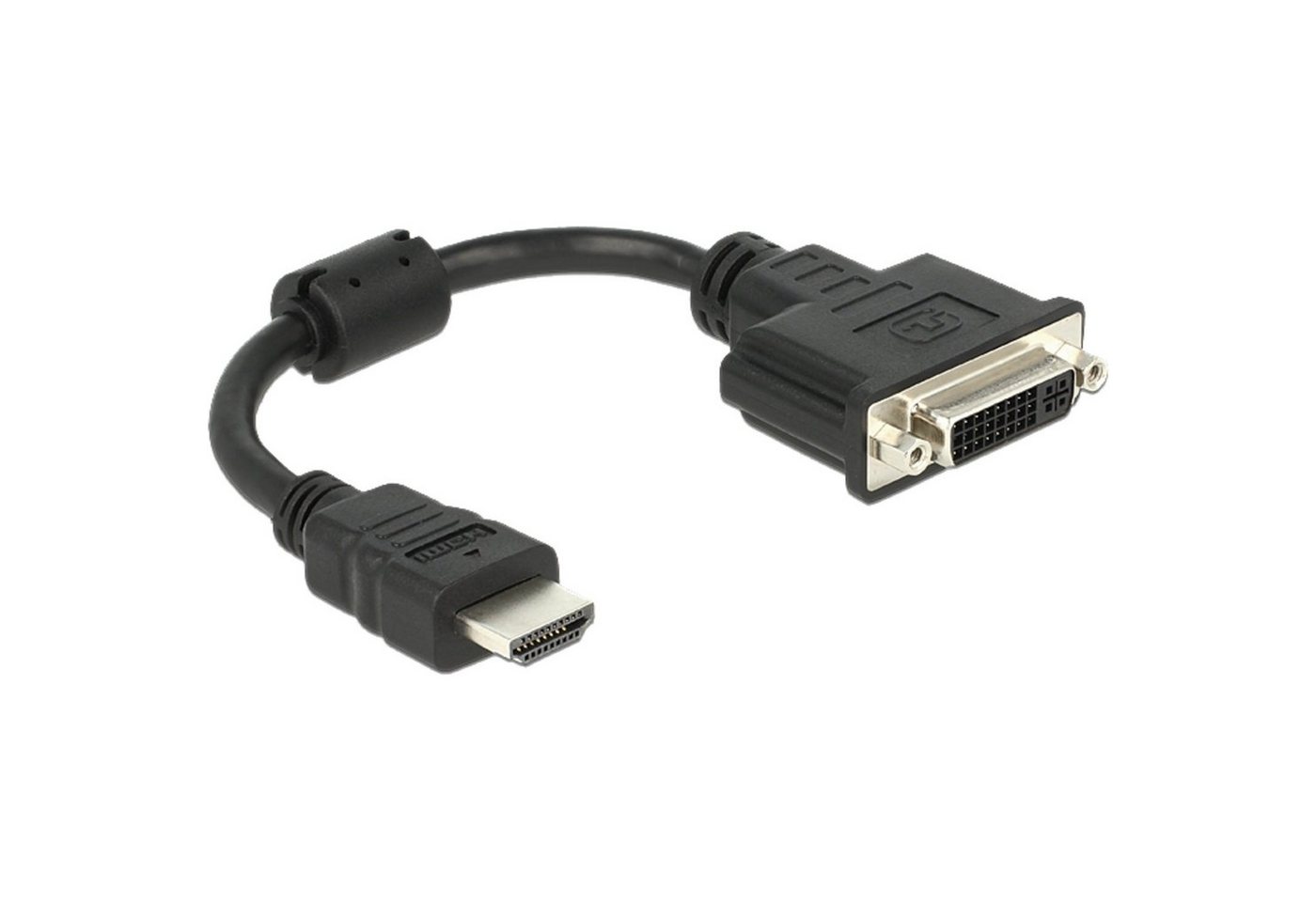 Delock Adapter HDMI (Stecker) > DVI 24+5 (Buchse) Audio- & Video-Adapter von Delock