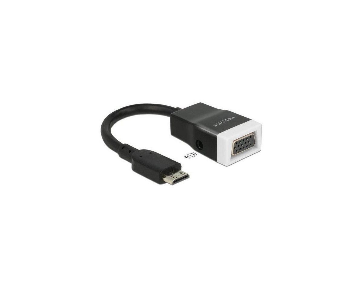 Delock Adapter HDMI-mini C Stecker > VGA Buchse mit Audio Computer-Kabel, HDMI Mini-C, HDMI von Delock