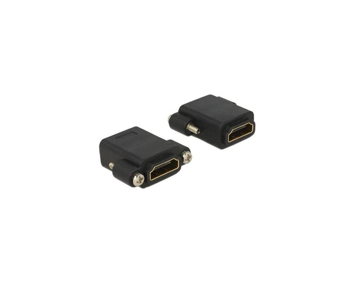 Delock Adapter High Speed HDMI Buchse > HDMI Buchse zum Einbau Computer-Kabel, HDMI-A, HDMI von Delock