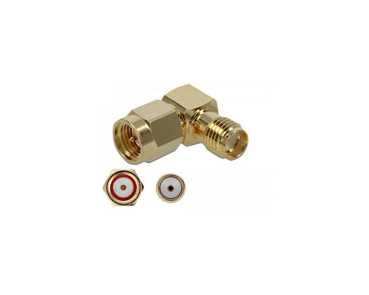 Delock Adapter SMA Stecker zu SMA Buchse 90° 10 GHz Computer-Kabel, SMA, SMA/RP-SMA von Delock