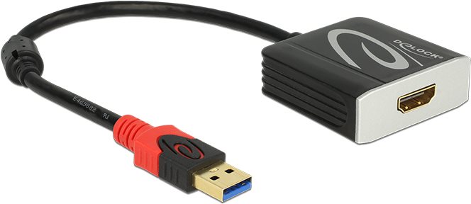 Delock Adapter USB 3.0 Typ-A Stecker > HDMI Buchse (62736) von Delock