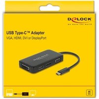 Delock Adapter USB Type-C™ Stecker  VGA / HDMI / DVI / DisplayPort Buchse von Delock