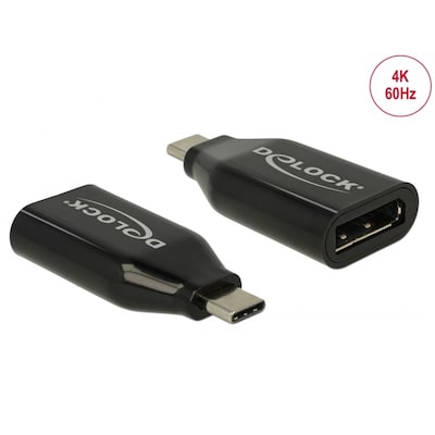 Delock Adapter USB Type-C™ Stecker zu DisplayPort Buchse (DP Alt Mode) 4K 60 Hz von Delock